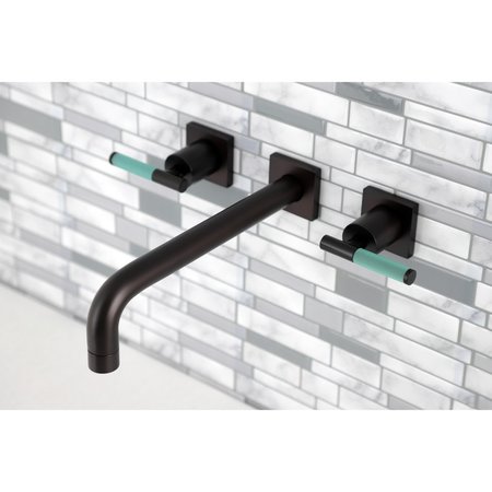 Kingston Brass KS6025CKL Wall Mount Tub Faucet, Oil Rubbed Bronze KS6025CKL